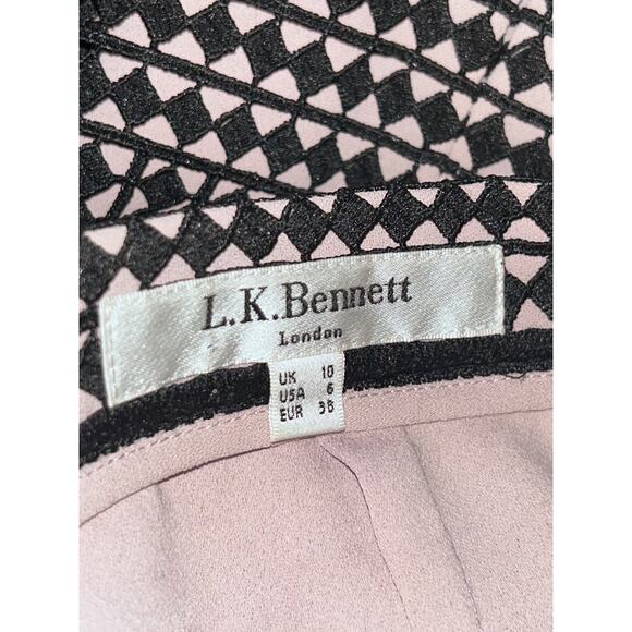 LK Bennett Maddox Professional Wednesday Dark Academia Office Lace Pencil Skirt - Picture 9 of 11